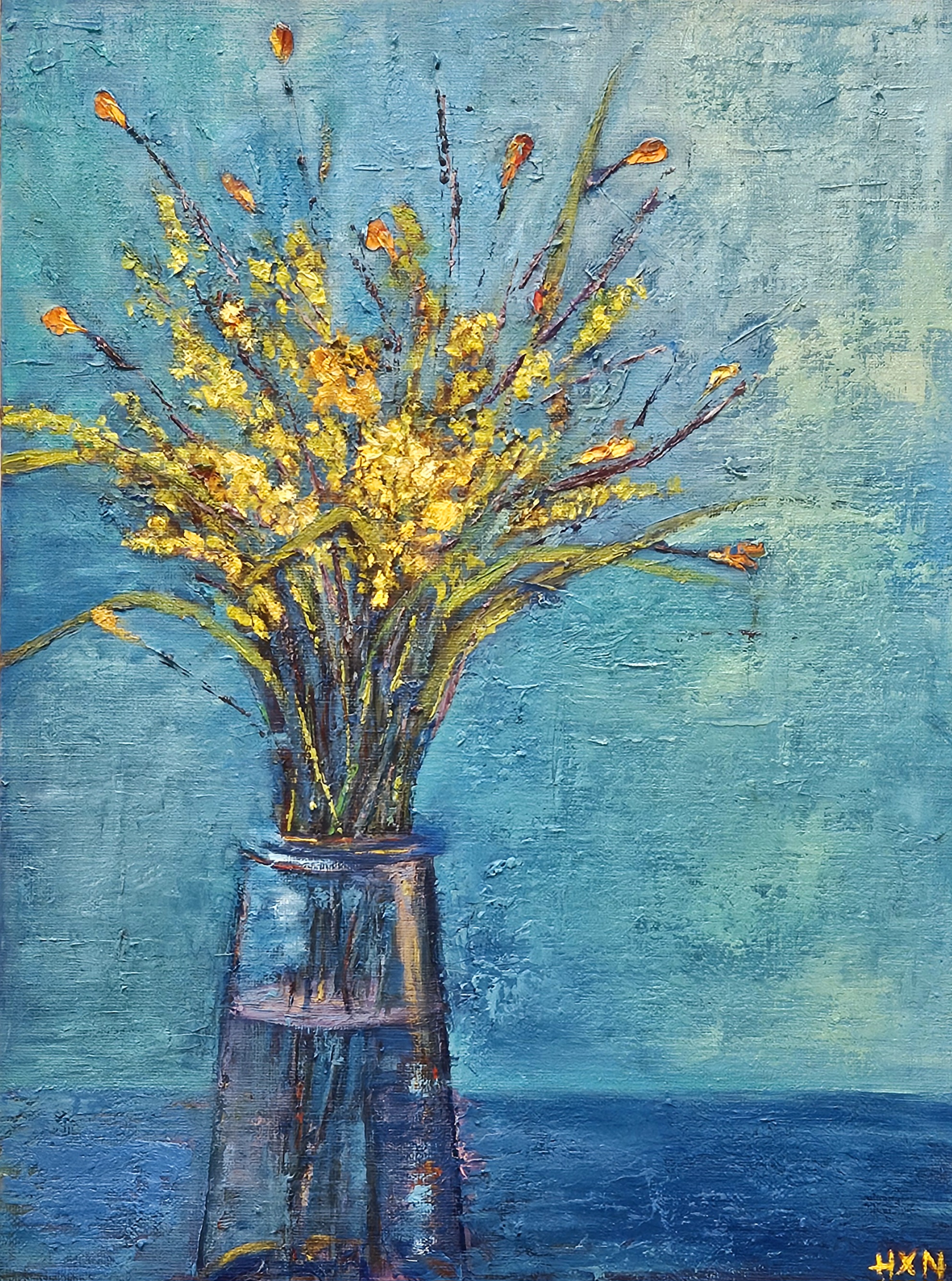 gallery painting yellow flowers