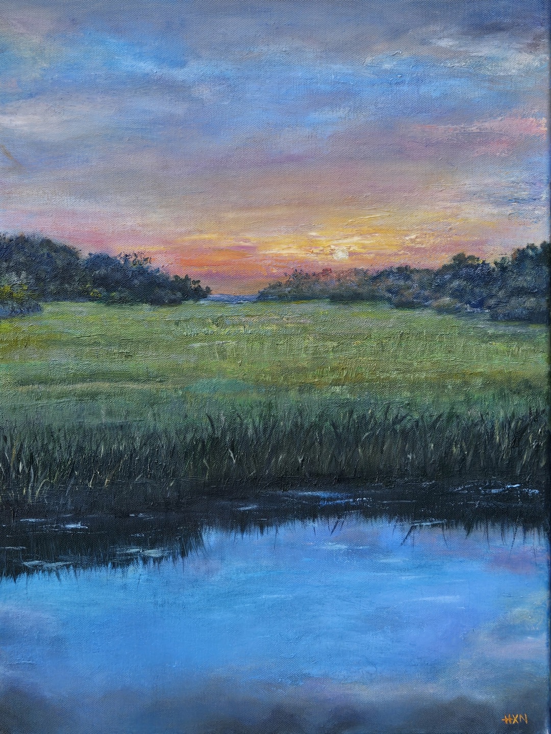 landscape green meadow