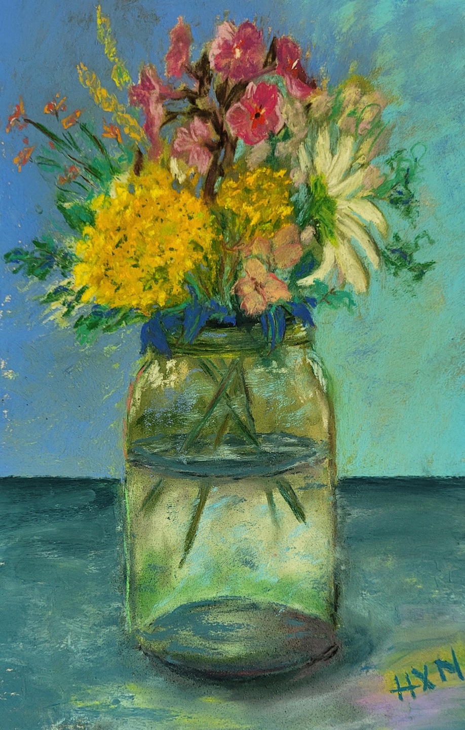 still life vase flowers 2